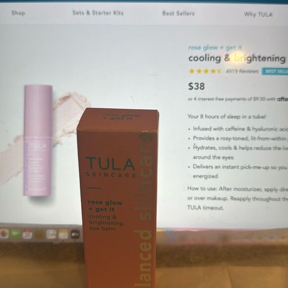 rose glow + get it cooling & brightening eye balm nib - Picture 1 of 8